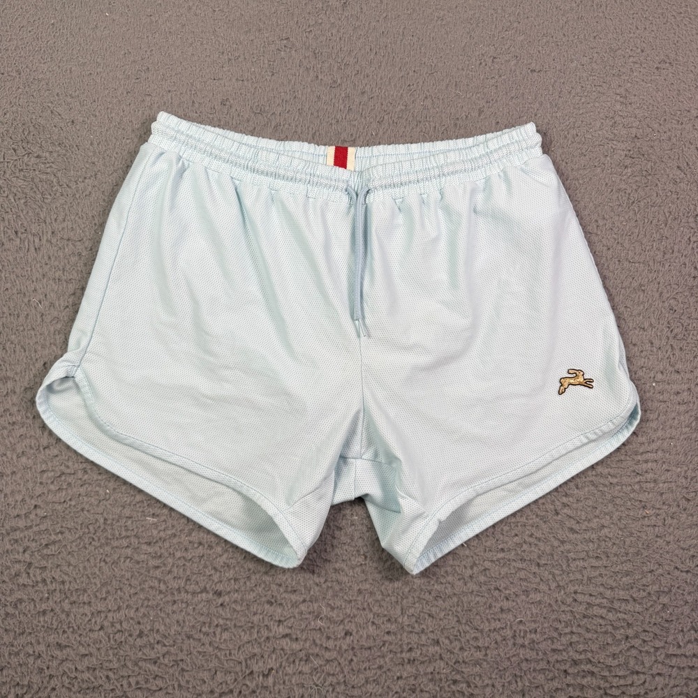 Tracksmith Van Cortlandt Shorts Mens S Light Blue 4" Drawstring Running Lined